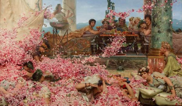 Lawrence Alma-Tadema Les Roses d'Héliogabale , 1888 Huile sur toile, 132,7 x 214,4 cm Mexico, collection Pérez Simón, 10304 © Studio Sébert Photographes
