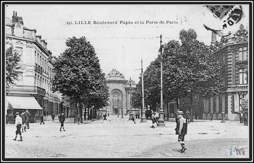 Lille - record du monde - Boulevard Papin 1910