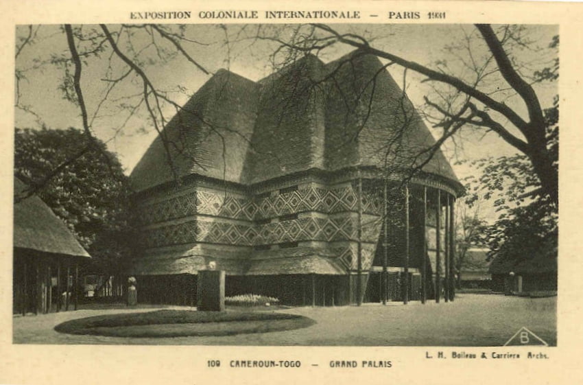 Pavillon du Cameroun à l'Exposition Coloniale de PARIS en 1931
