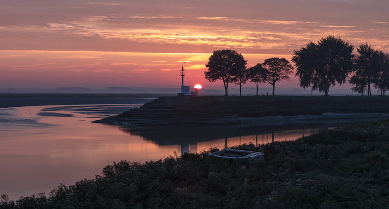 Un coucher de soleil sur la baie de Somme © didier / Adobe Stock
