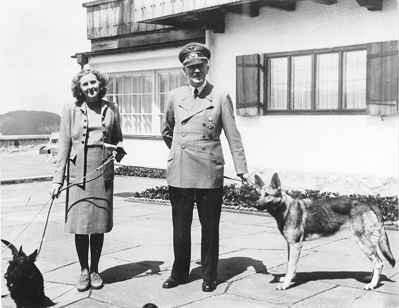 Hitler et Eva Braun Berghof 1942