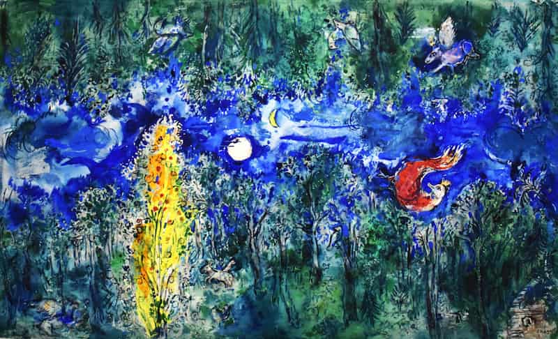 Vue de l'exposition "Chagall à l'oeuvre" au centre Pompidou - © Romane Fraysse
