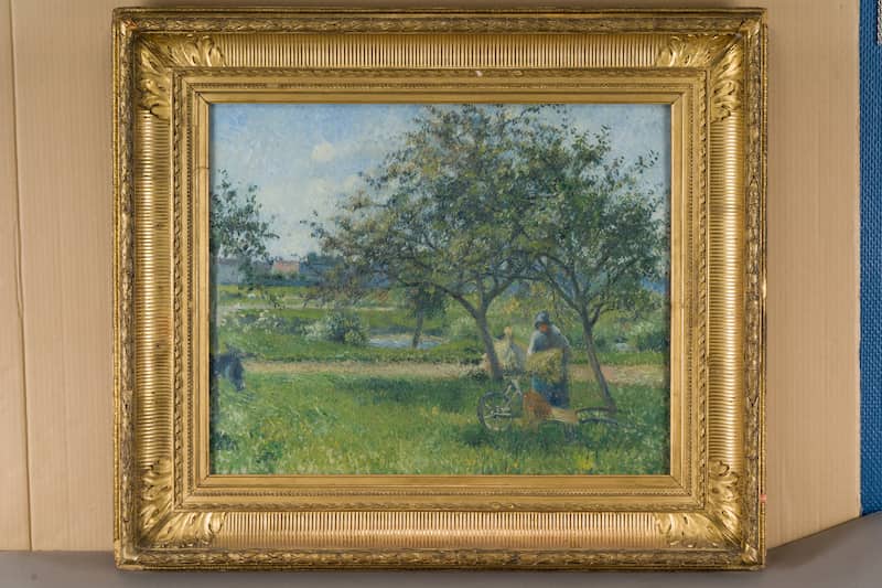Camille Pissarro, La Brouette, verger au Valhermeil, vers 1881 - © MAHP-Pontoise / Jean-Baptiste Chauvin