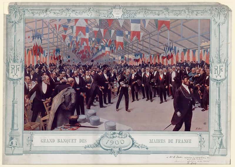 Le Grand Banquet des maires de France en 1900. Paris Museum