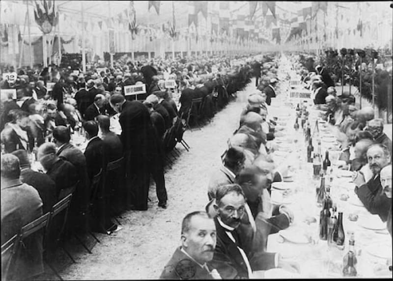 Le Banquet des maires de France en 1900. DR