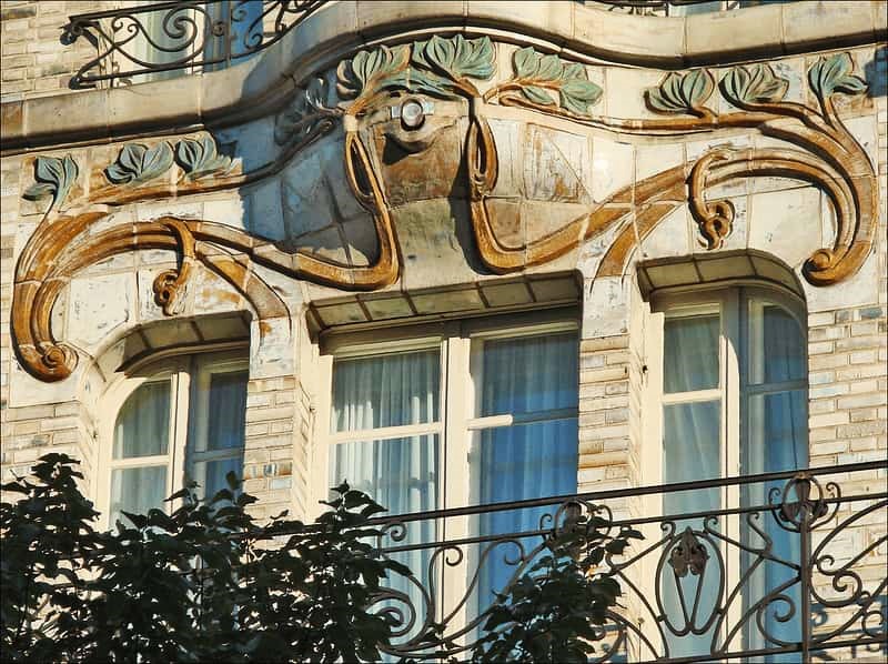 Hôtel Céramic façade Art Nouveau