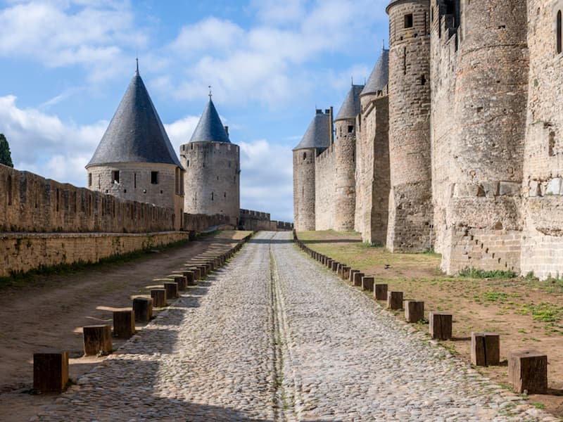 Les lices de la cité médiévale de Carcassonne
