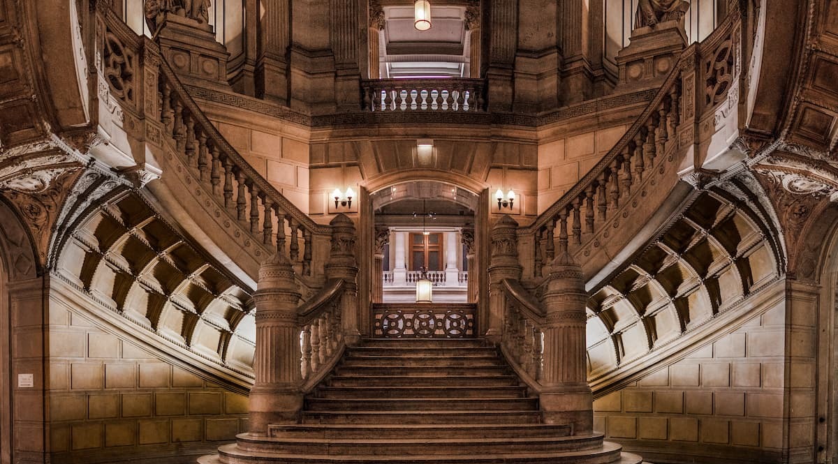 Escalier du Tribunal de Commerce de Paris