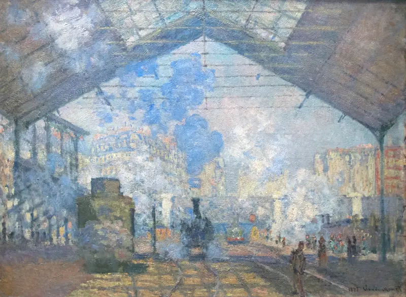 La Gare Saint-Lazare vue par Claude Monet © Google Cultural Institute