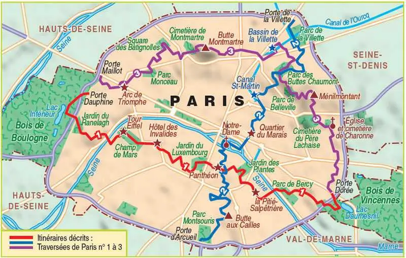 Le plan du GR 2024 © Mairie de Paris