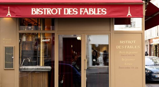 Devanture du Bistrot des Fables © Salome Rateau