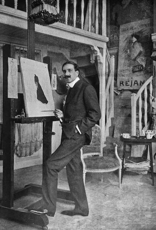 Leonetto Cappiello dans son studio, vers 1904