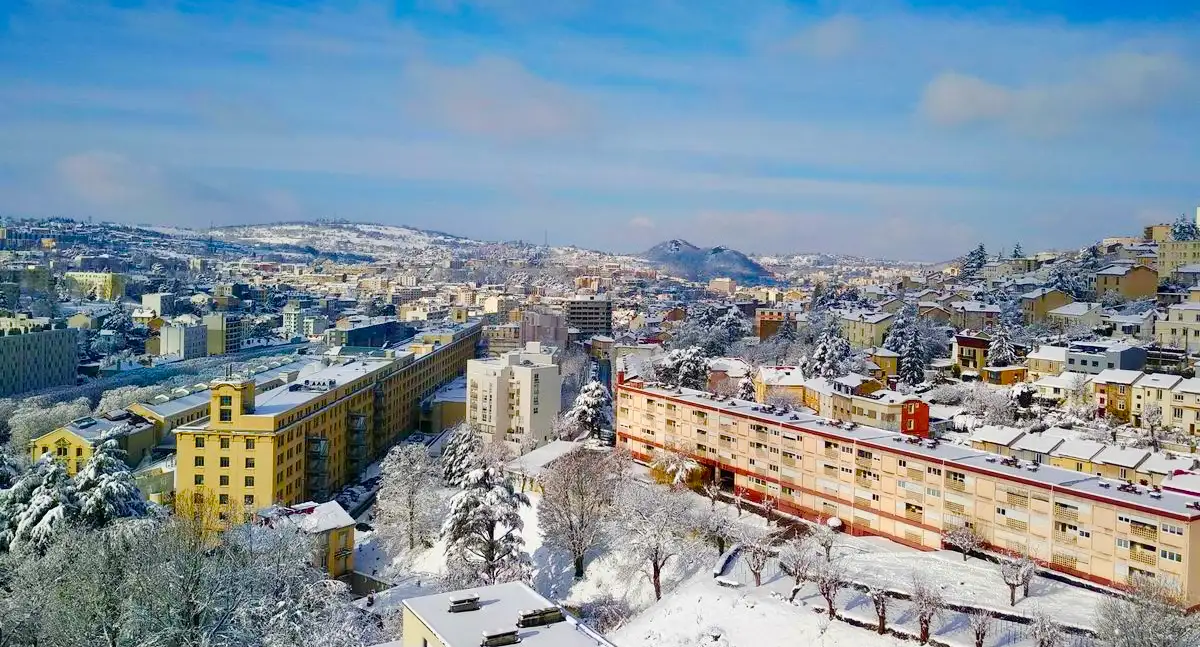 Saint-Etienne en hiver © France Bleu