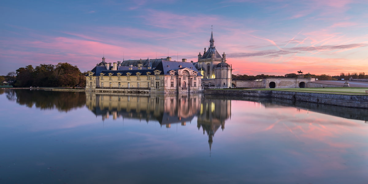 Le chateau de Chantilly dans l'Oise