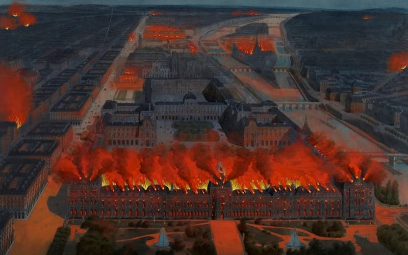 Anonyme, Incendie des Tuileries en 1871 © Musée Carnavalet