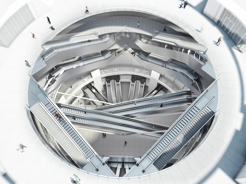 Projet puits intérieur de la Gare Villejuif Institut Gustave Roussy ©Société des grands projets 2024