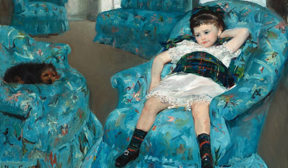 Mary Cassatt, Petite Fille dans un fauteuil bleu, 1878