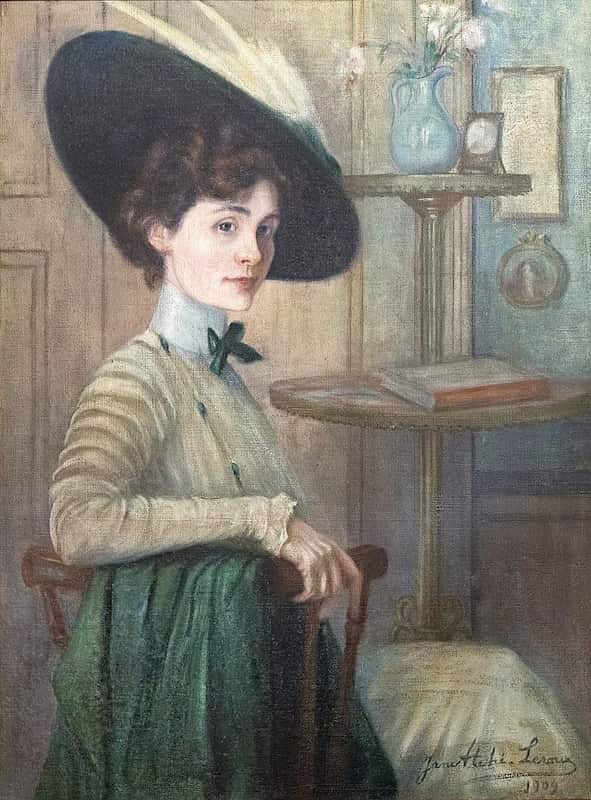 Jane Atché, Autoportrait au chapeau, 1909