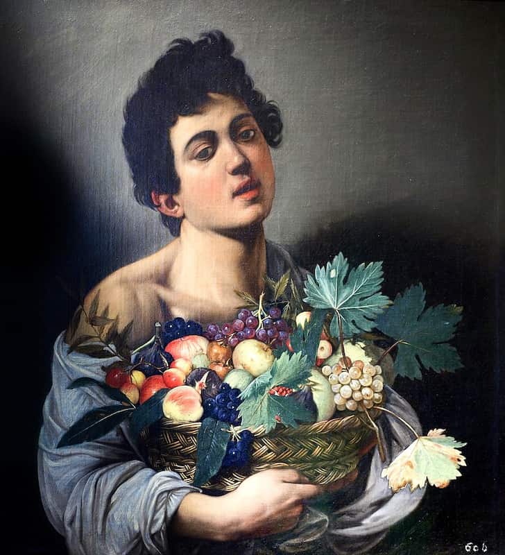 Le Caravage, Garçon avec un panier de fruits, 1593