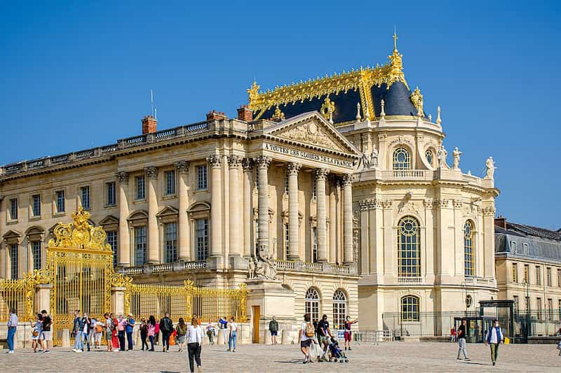 Le Chapelle royale du château de Versailles, vue de l'extérieur