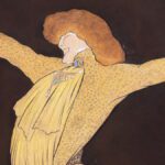 Leonetto Cappiello Mme Sarah Bernhardt 1903 Mine de plomb, pastel, aquarelle et rehauts de gouache blanche sur papier Publié en couverture du Théâtre, n°104, avril 1903 55,7 × 47,4 cm Atelier Cappiello