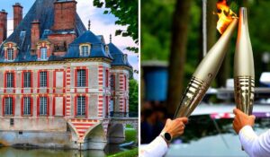 Château d'Ormesson et Flamme Olympique © Val-de-Marne tourisme et REGINE LEMARCHAND / MAXPPP