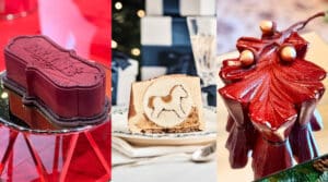 Sélection de trois bûches de Noël 2026 à Paris, dont La Surprise de Nina Métayer
