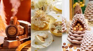 Sélection sucrée de Noël © Patrick Rougereau (photos 1 et 3) / © Ladurée (photo 2)