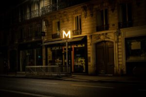 Métro Paris nuit