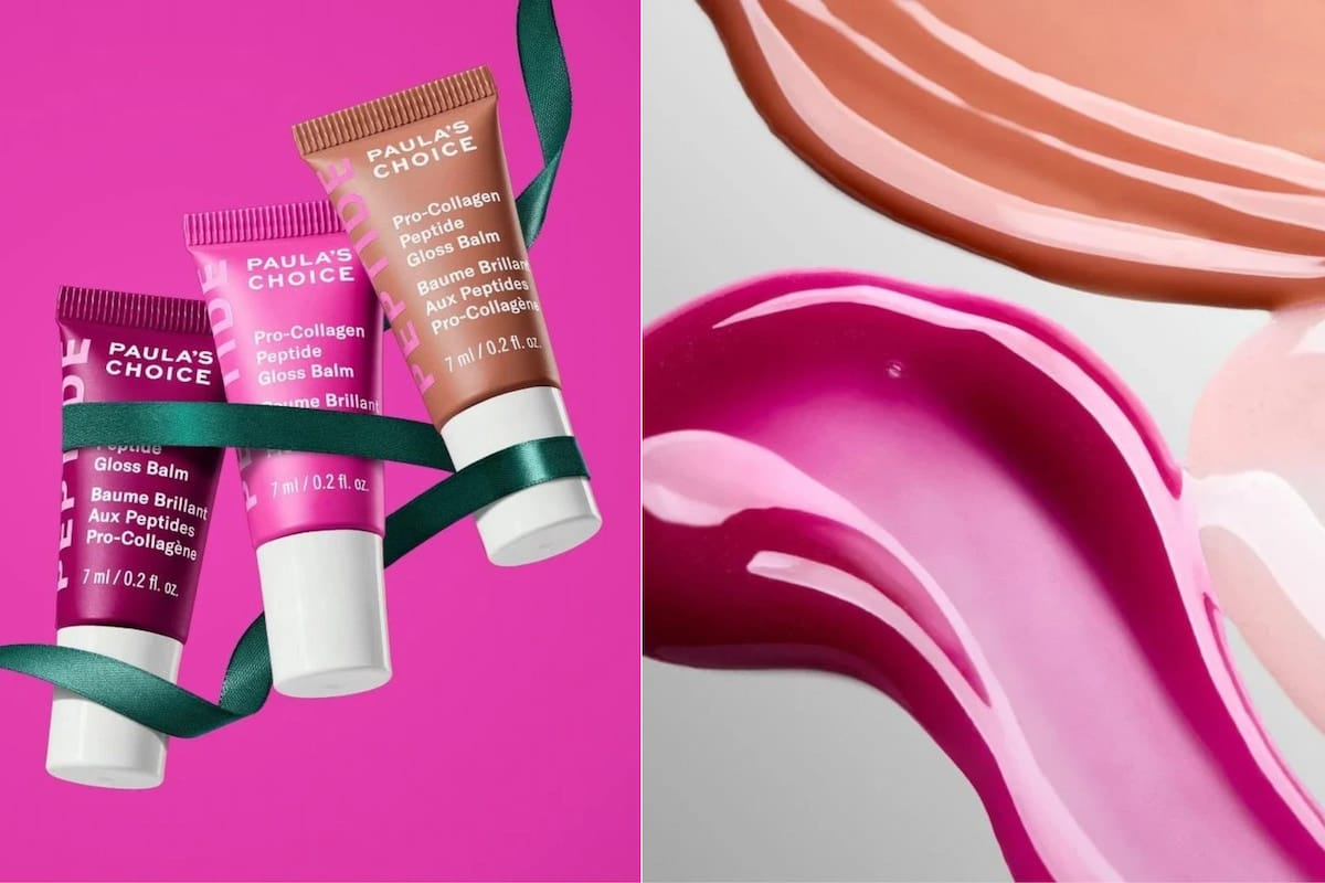 Trois baumes gloss pour les lèvres aux peptides Paula’s Choice