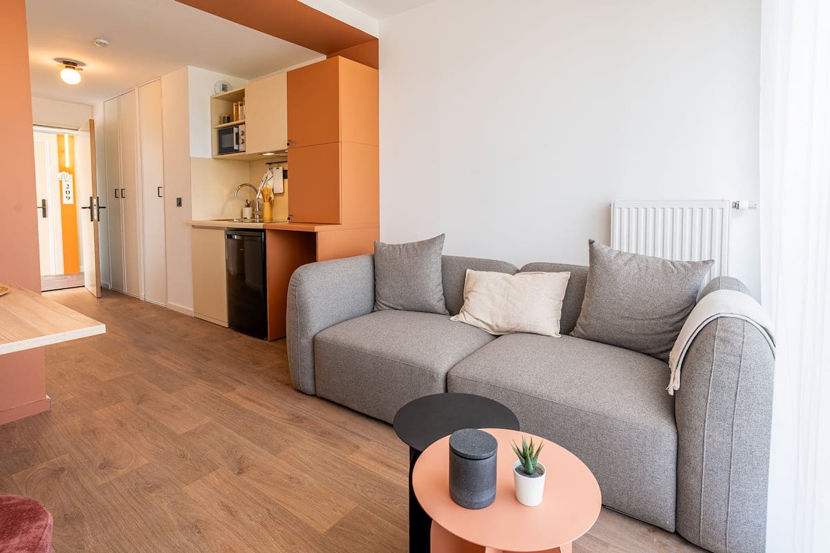 Logement meublé de la résidence étudiante premium en coliving Ecla à Lille