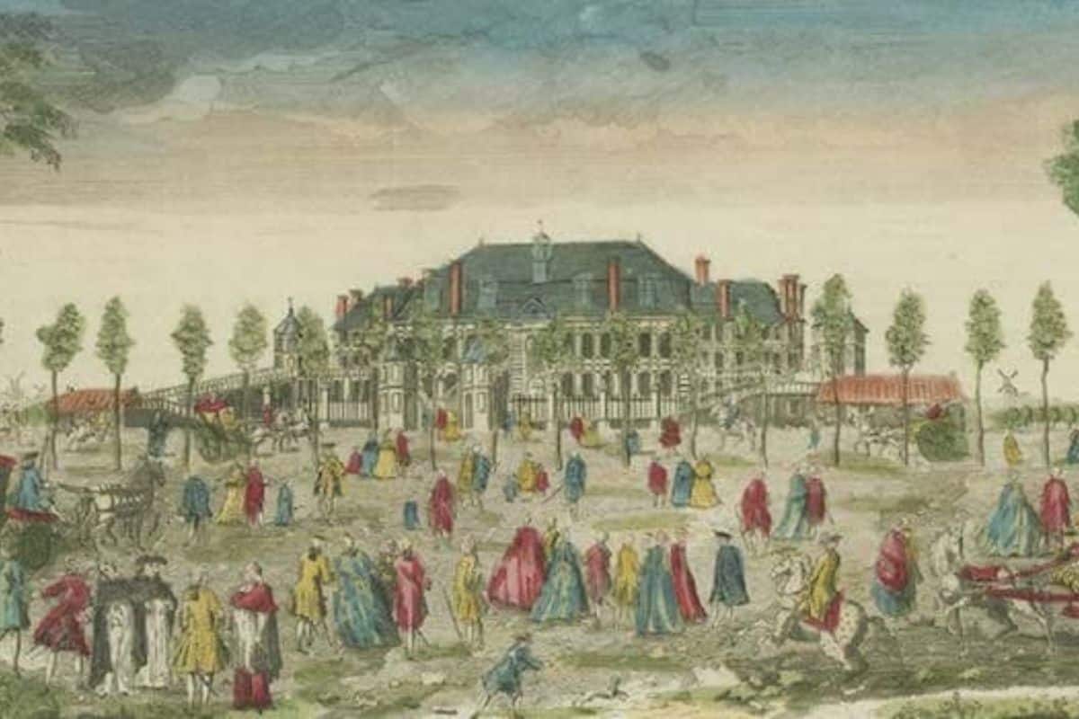 Gravure de l'ancienne guinguette "La Nouvelle Aventure" © Nord Découverte - Zigzag