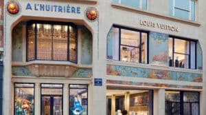 Façade de la boutique Louis Vuitton installée dans l’ancienne Huitrière à Lille