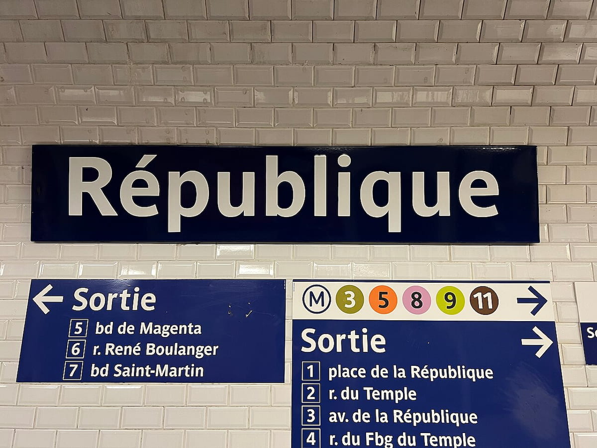 La station de métro République à Paris. DR