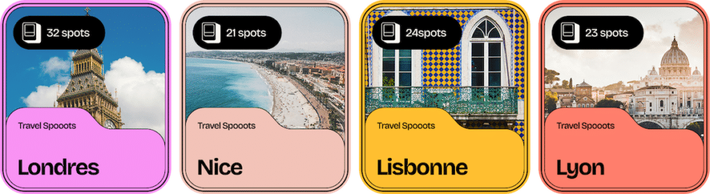 Application Spooot, idéale pour voyager
