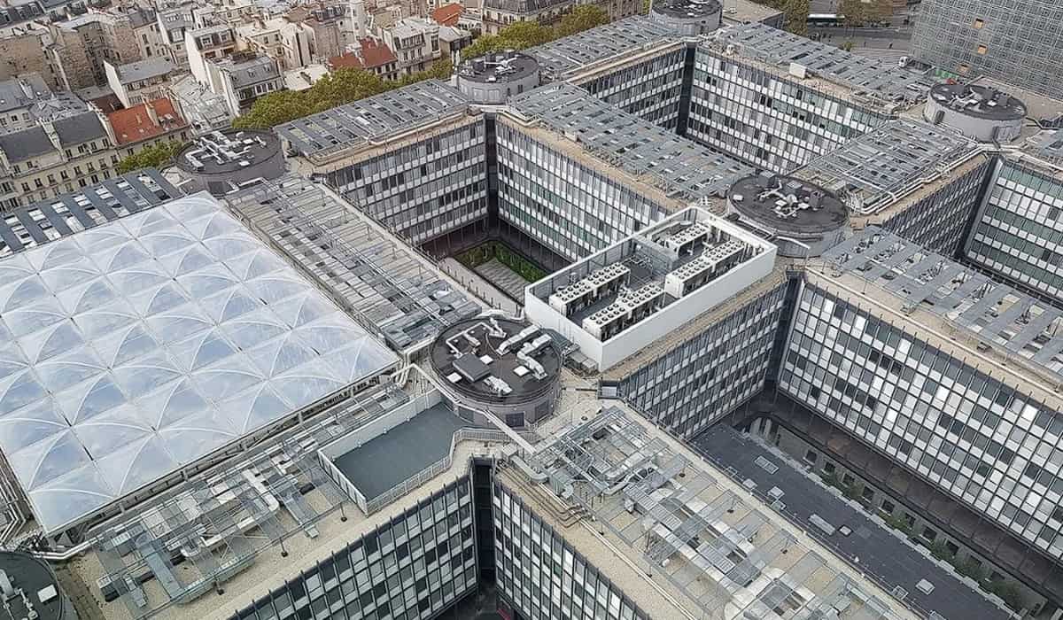 Campus universitaire de Paris Jussieu vu du ciel