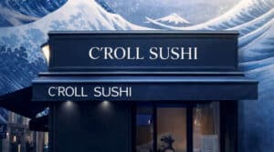 La devanture de C’Roll Sushi à Paris, adresse spécialisée dans les sushis en tube à emporter