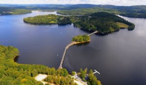 Île de Vassivière vue du ciel