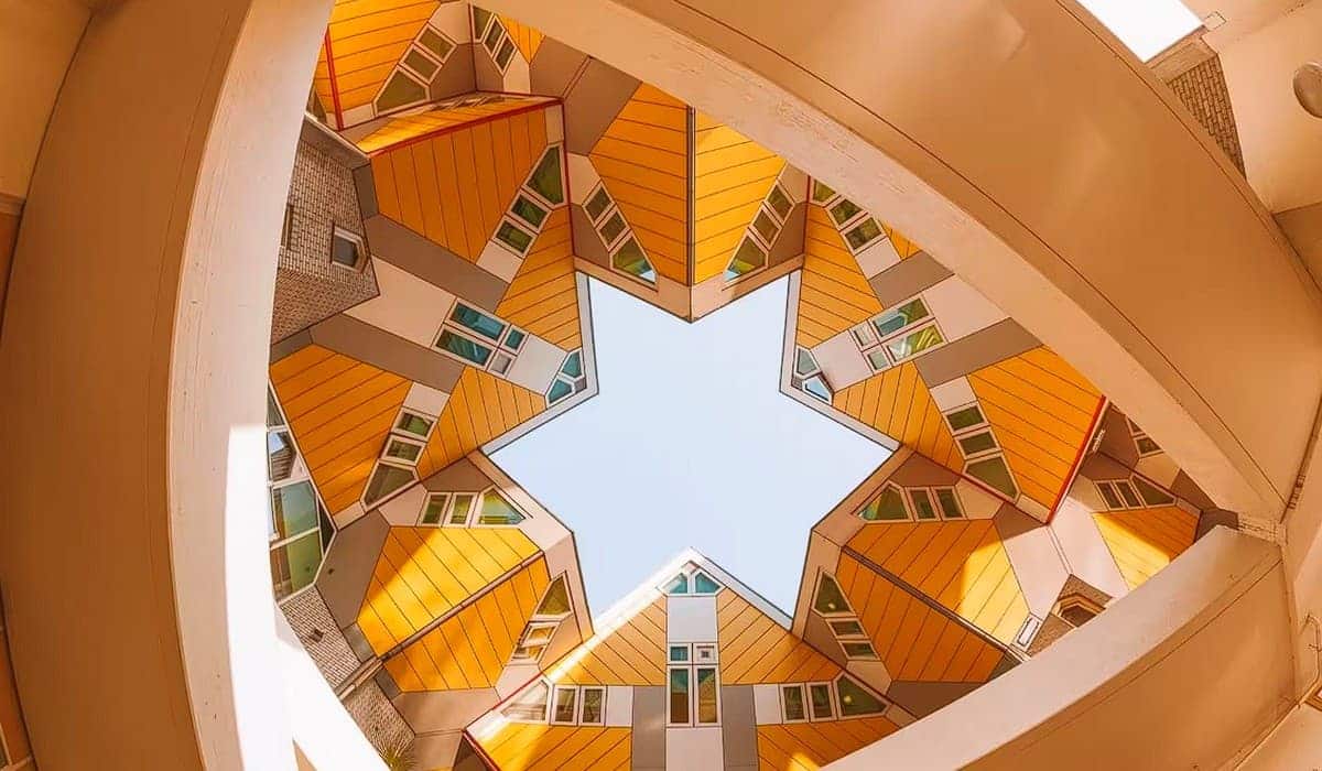 Les maisons cubiques de Rotterdam par Piet Blom
