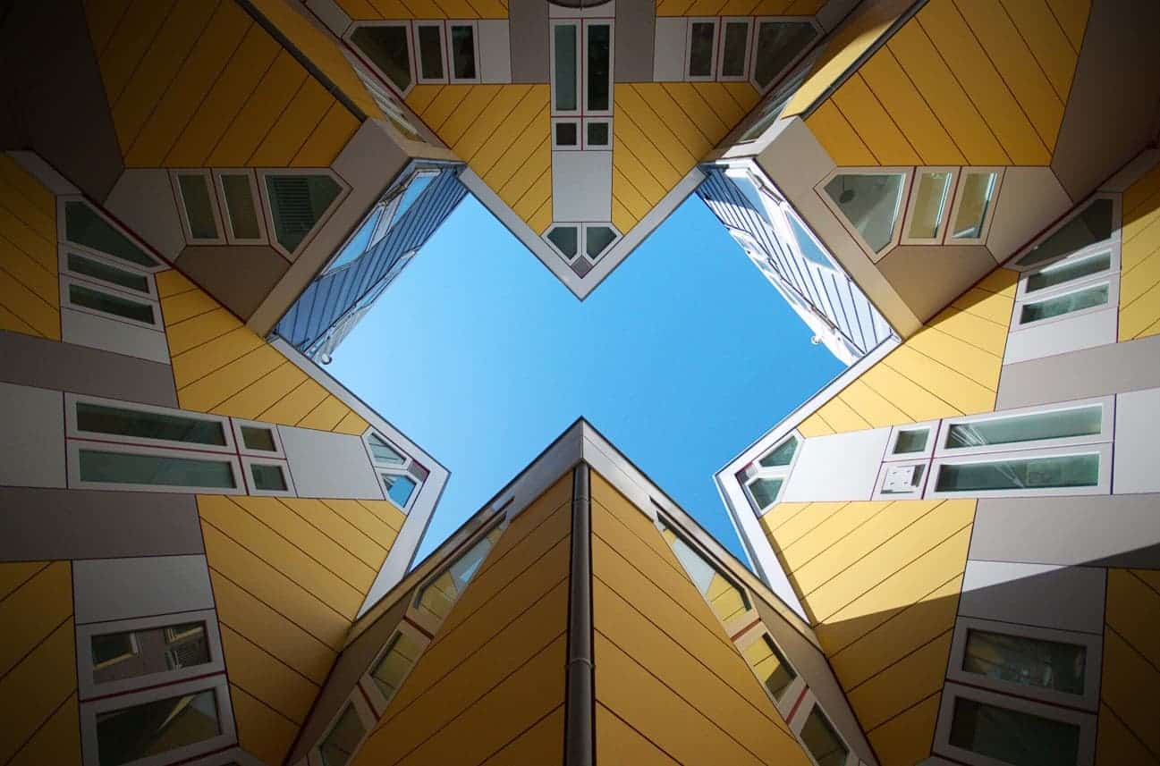 Les maisons cubiques de Rotterdam par Piet Blom