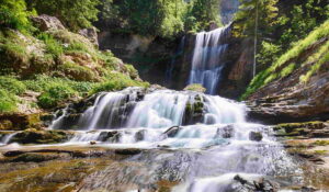 Cascade du cirque de Saint-Même dans le massif de la Chartreuse