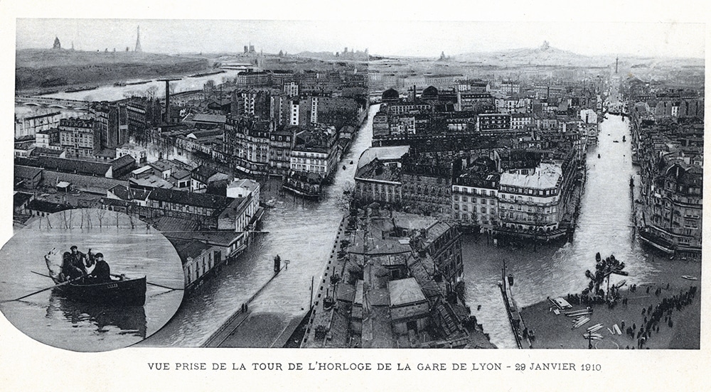 © Par Heliotypie Ernest Louis Désiré Le Deley - photographe non identifié, Paris inondé crue de la Seine Janvier 1910 n°1