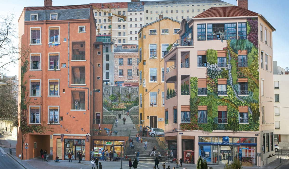 Fresque murale des Canuts à la Croix-Rousse