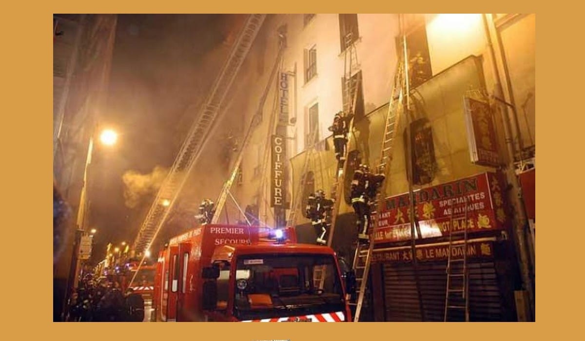 Incendie dramatique de 2005, intervention des pompiers de Paris 