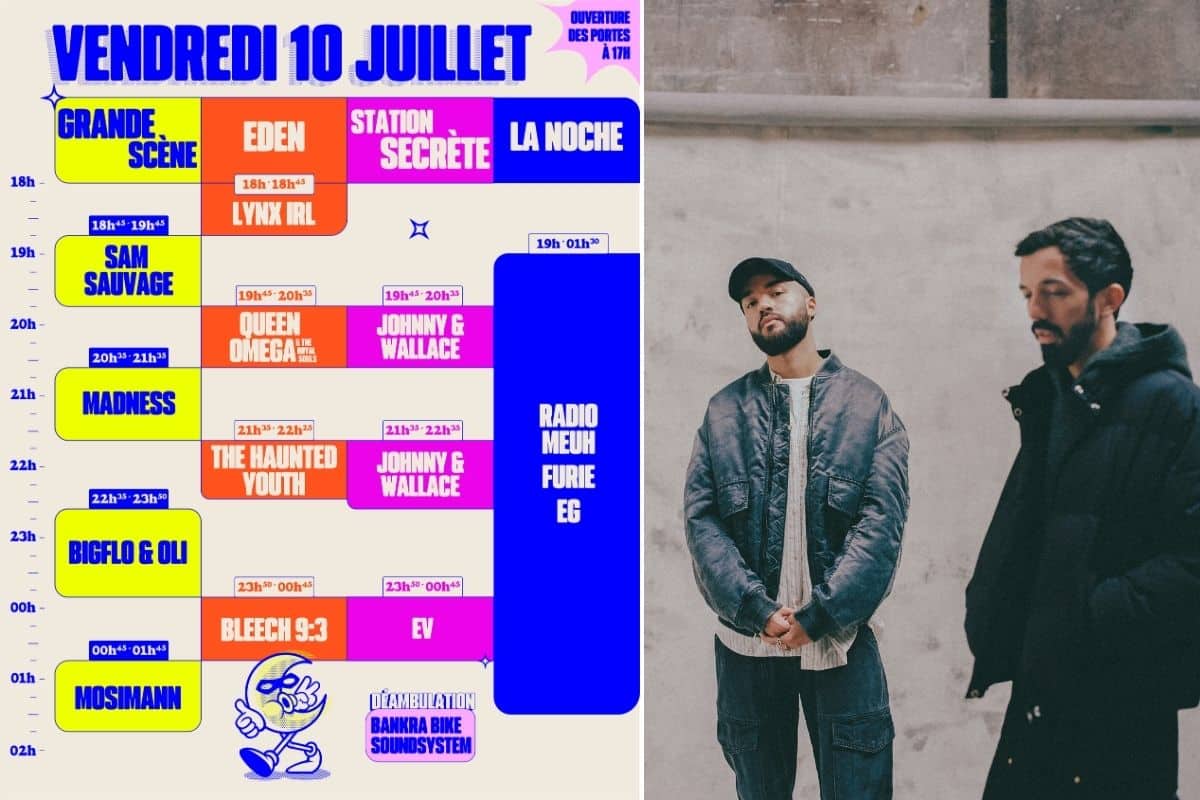 Programmation Time Table Nuits Secrètes 10 juillet 2026 - Zigzag