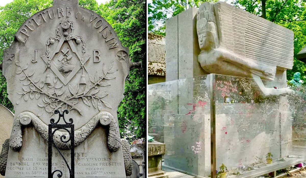Tombes franc-maçonnes au Père-Lachaise 