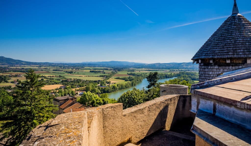 Panorama depuis le château de Trévoux