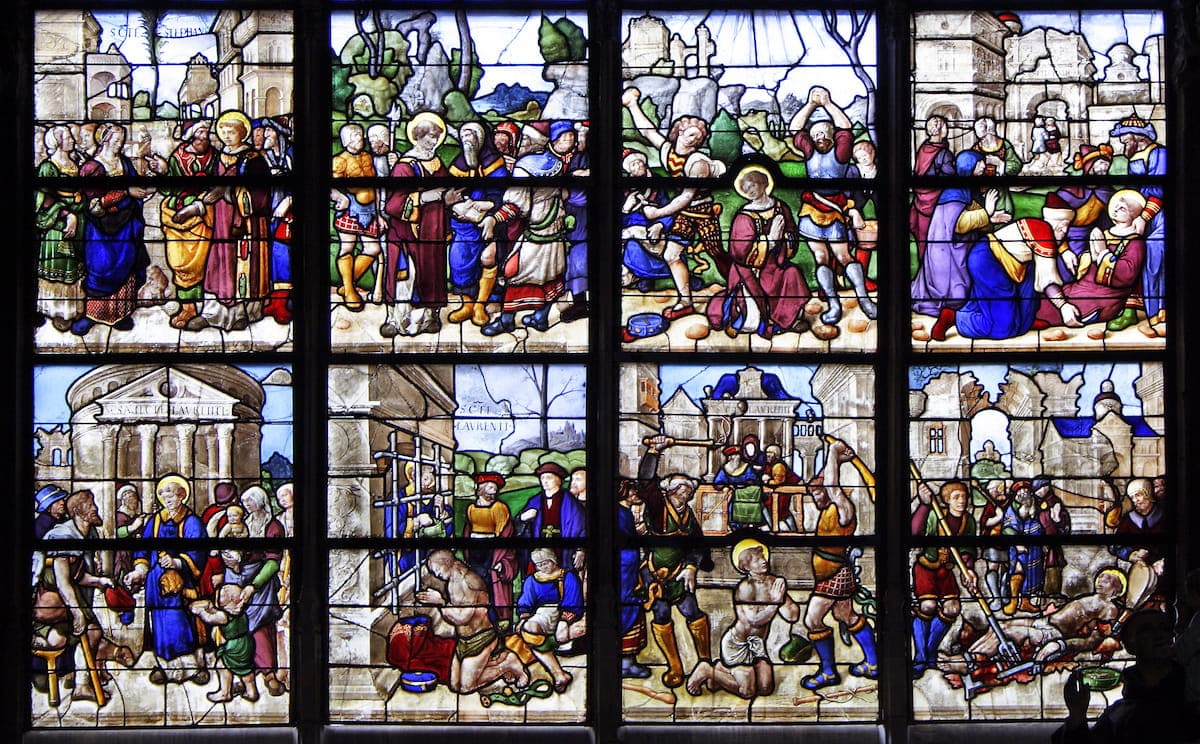Vitraux narratifs de la cathédrale Saint-Étienne de Bourge