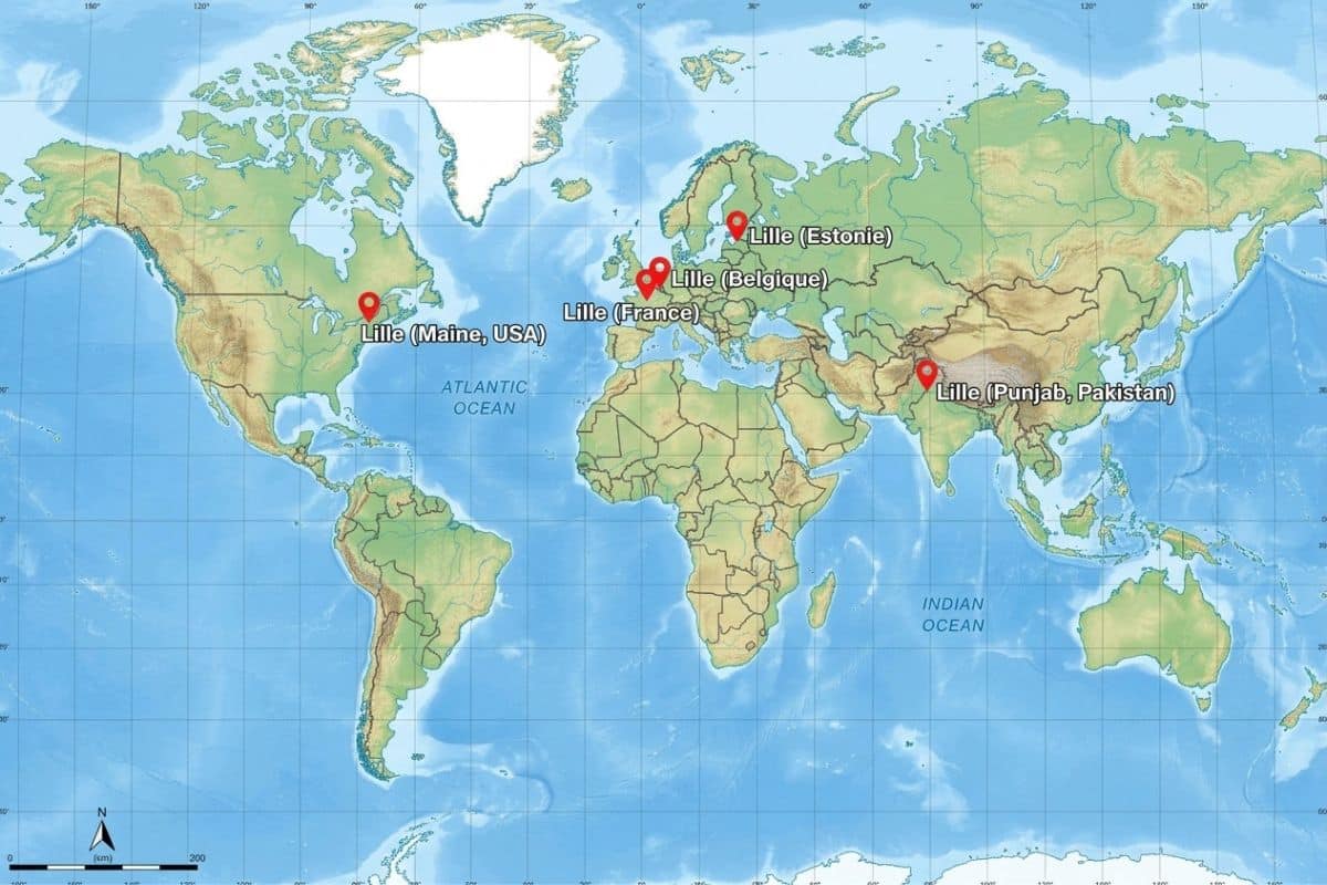 Il existe 5 villes nommées Lille dans le monde - Lille Zigzag