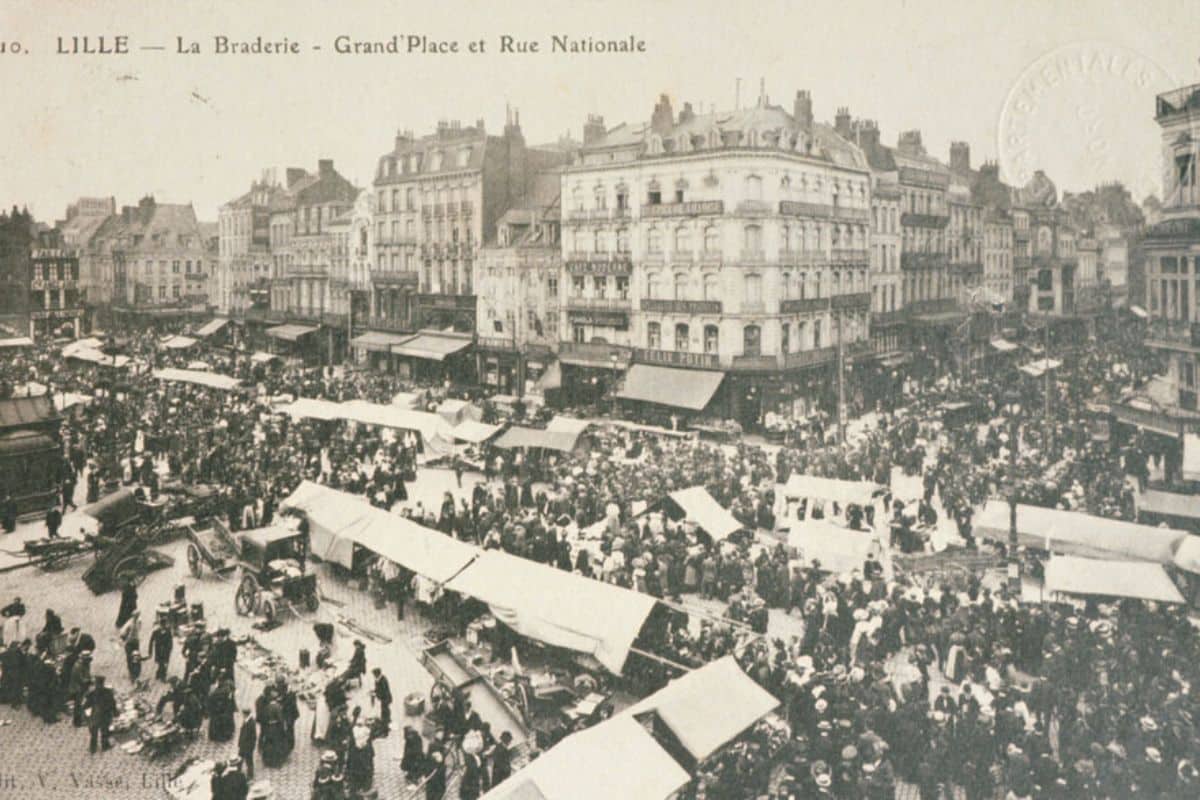 La Braderie de Lille au début des années 1900 © Archives Municipales de Lille - Lille Zigzag